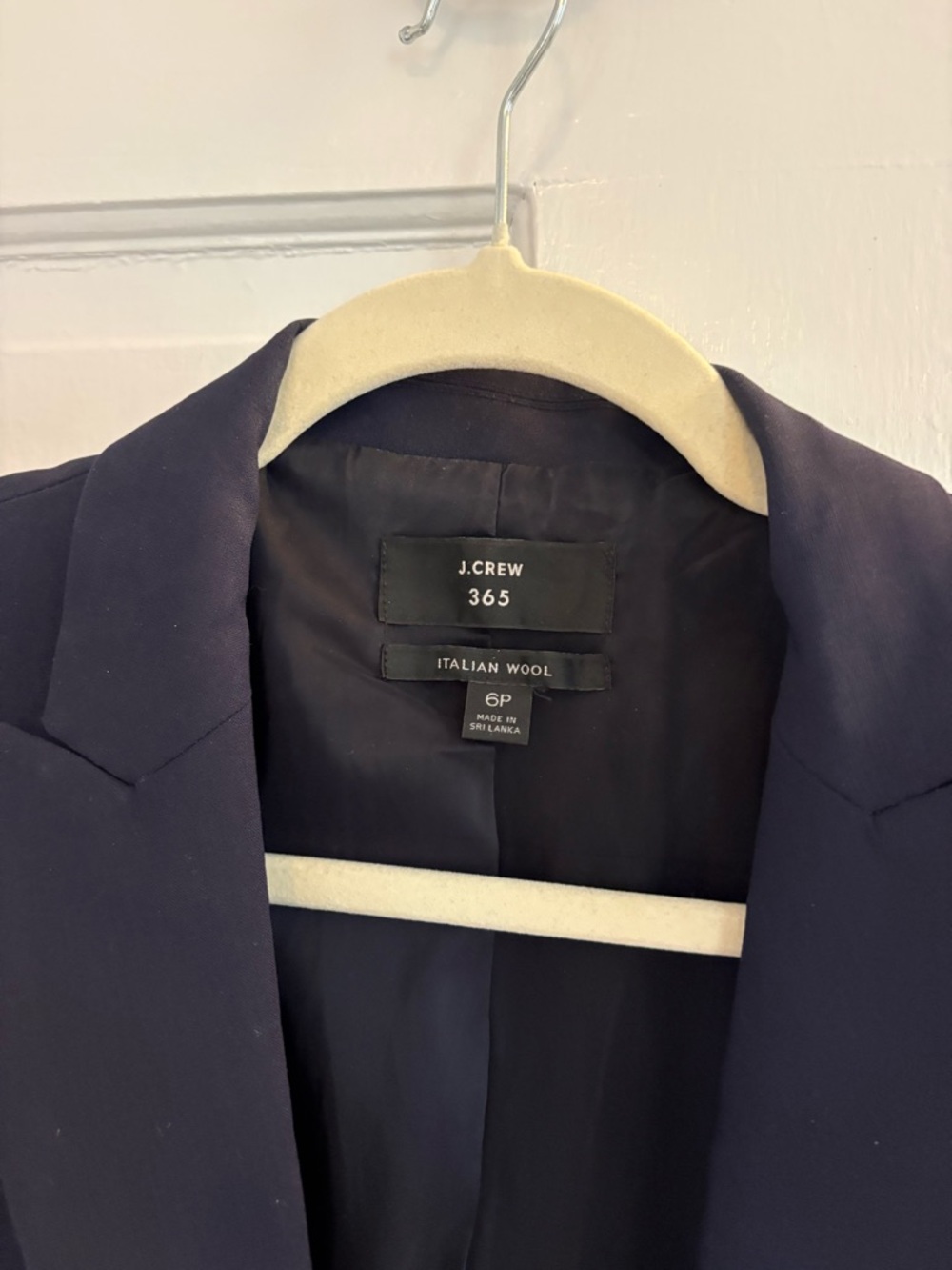 Jcrew Italian Wool Navy Blazer - Picture 2 of 5